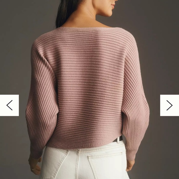 ANTHROPOLOGIE Asymmetrical Crop Sweater - Picture 5 of 14